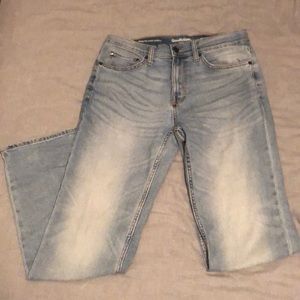 Light blue straight jeans